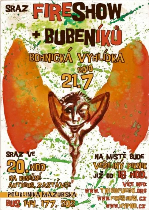 Sraz fire-show na Bohnick� vyhl�dce